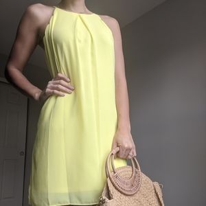 Bright yellow dress